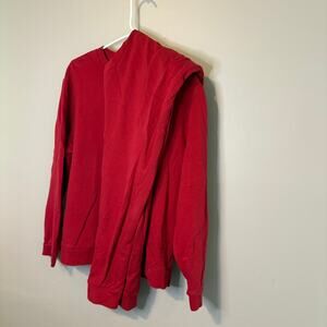 ASOS DESIGN tracksuit with sweatshirt and skinny sweatpants in red (Large)